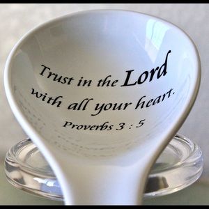 COVENTRY DAILY BLESSING SPOON REST PROVERBS 3:5 NEW